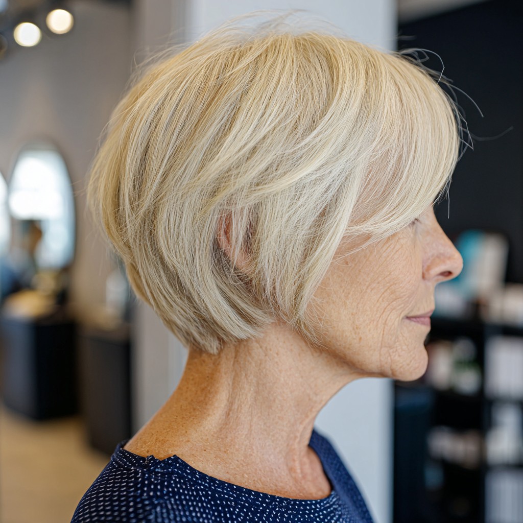 Stylish Textured Short Bob with Soft Layers