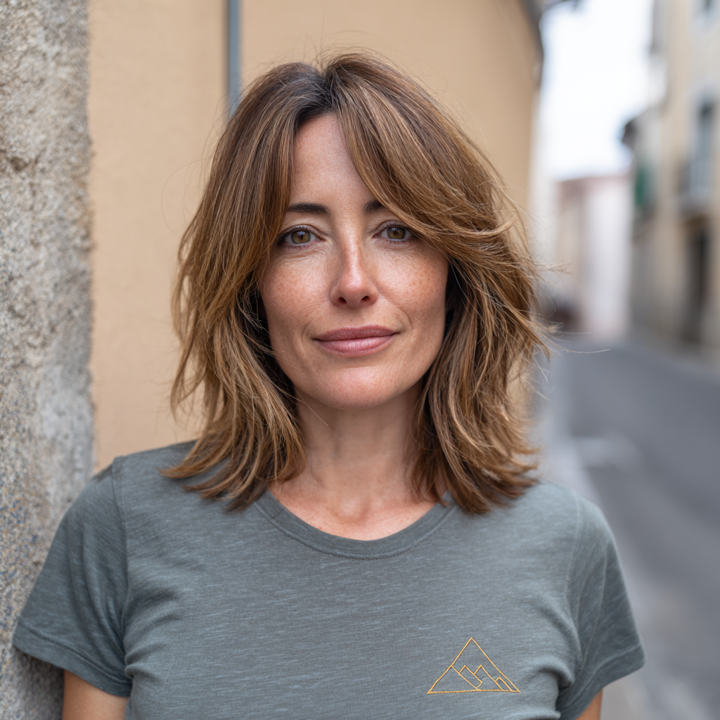 Textured Shoulder-Length Cut with Subtle Layers