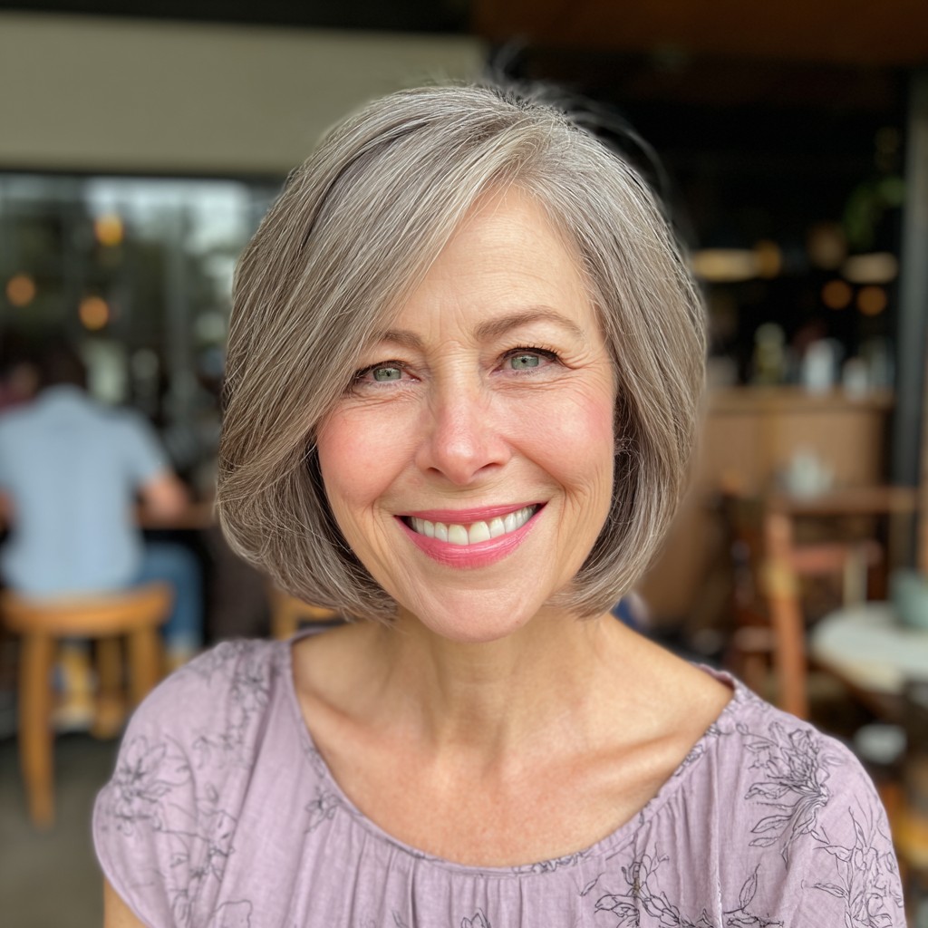 Modern Textured Bob with Subtle Movement