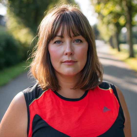 Chic Layered Cut with Soft Bangs for Active Lifestyles