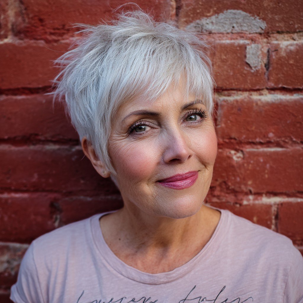 Chic Textured Pixie Cut with Soft Layers