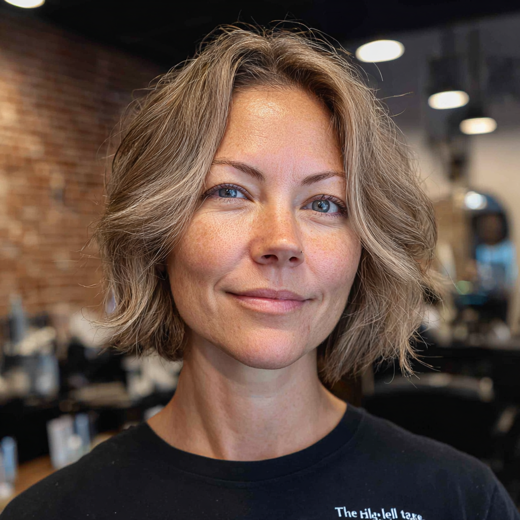 Chic Textured Bob with Subtle Layers
