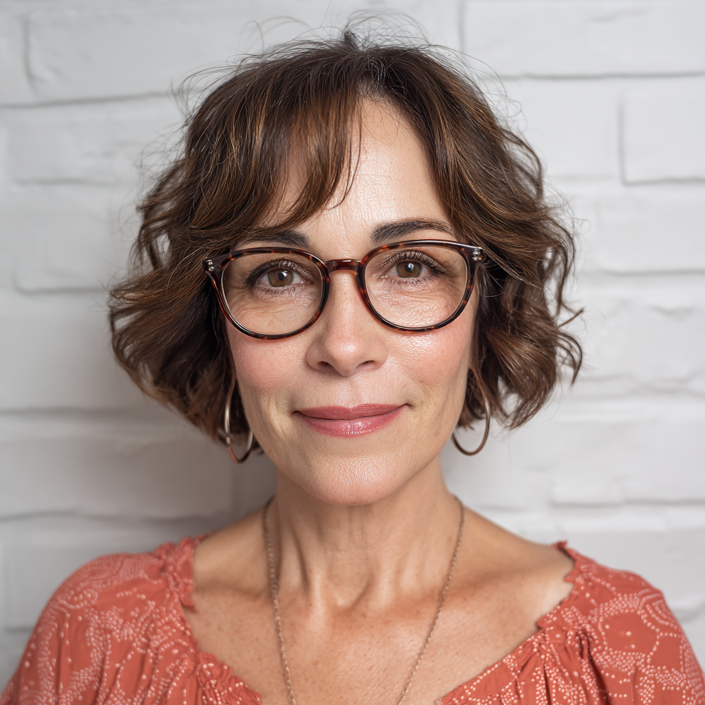 Chic Curly Bob with Face-Framing Layers