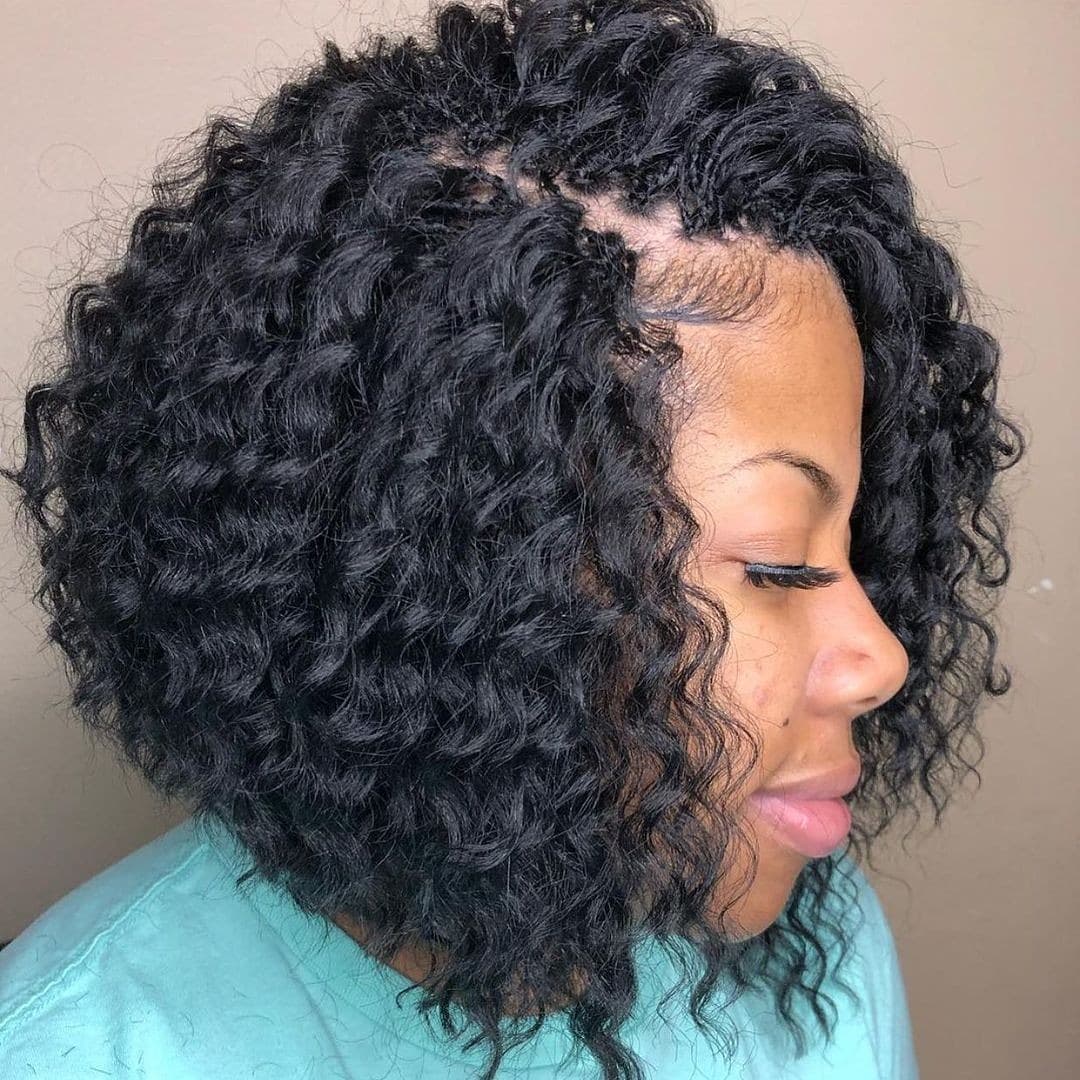 Chic Curly Crochet Bob with Defined Curls