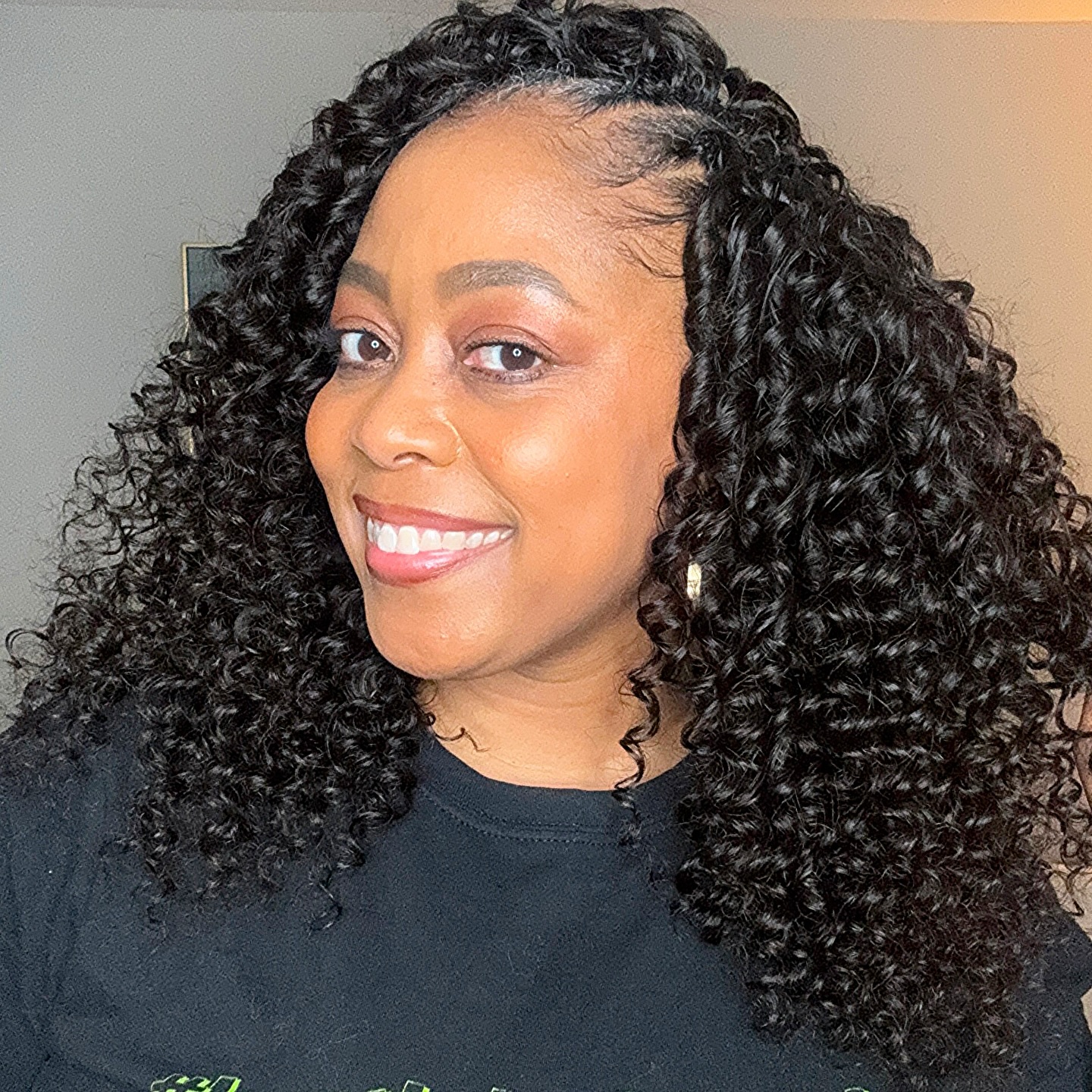 Chic Curly Crochet Braids with Defined Volume