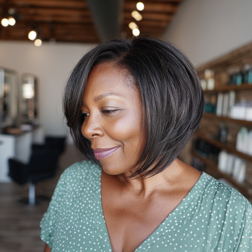 Chic Layered Bob with Subtle Movement