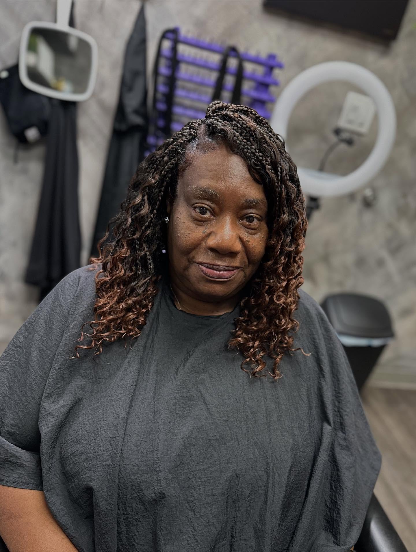 Chic Long Crochet Braids with Elegant Curled Ends