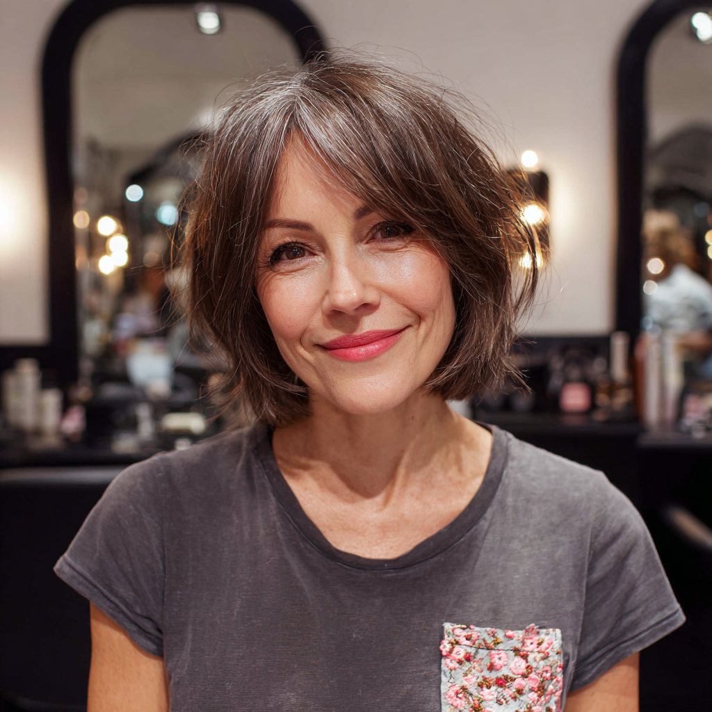 Chic Textured Bob with Soft Volume
