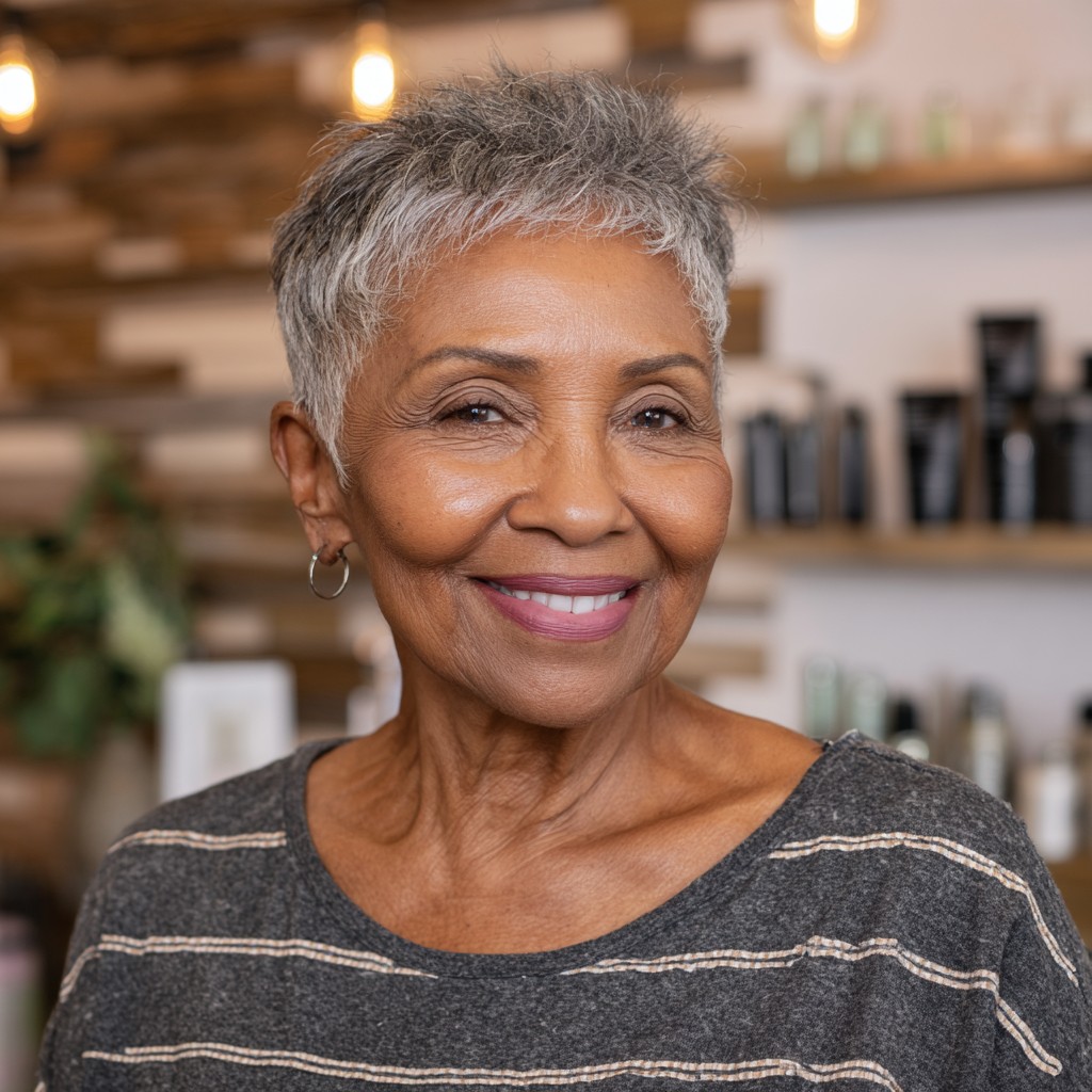 Chic Textured Pixie with Defined Edges