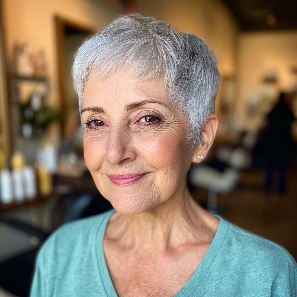Chic Textured Pixie with Subtle Volume