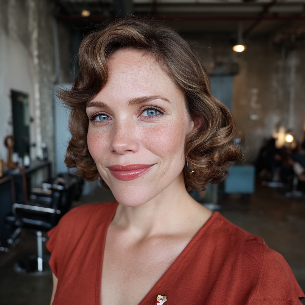 Chic Vintage-Inspired Soft Curls