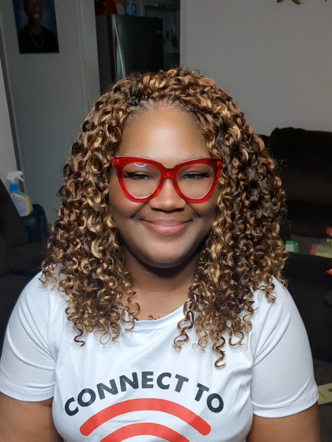 Curly Crochet Braids with Lush Volume and Defined Ends