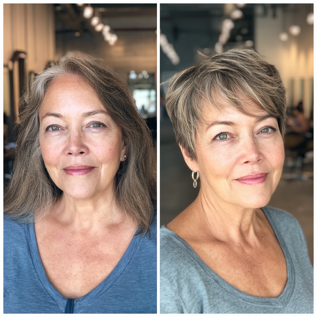 Elegant Bronde Pixie Cut with Subtle Textured Layers