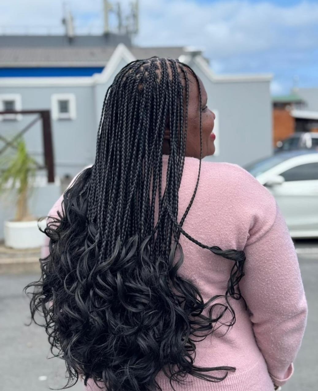 Elegant Long Crochet Braids with Luscious Curled Ends