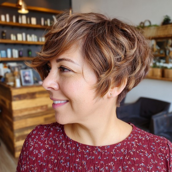 Flirty Textured Pixie Cut with Soft Volume