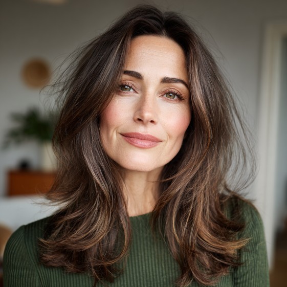 Modern Soft Layered Cut with Subtle Highlights