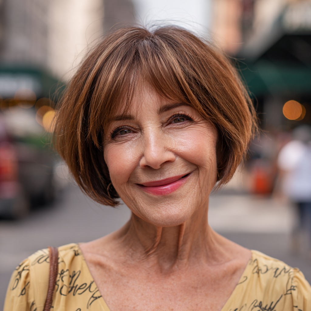 Modern Textured Bob with Soft Face-Framing Layers