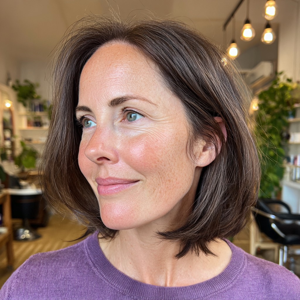 Modern Textured Bob with Subtle Movement