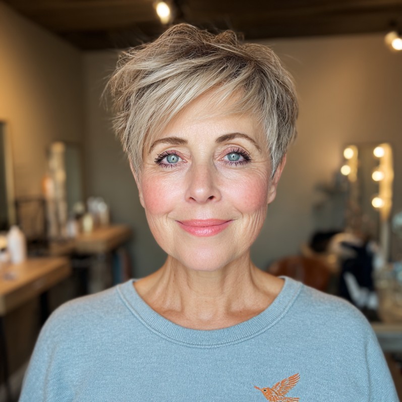 Modern Textured Pixie with Effortless Layers