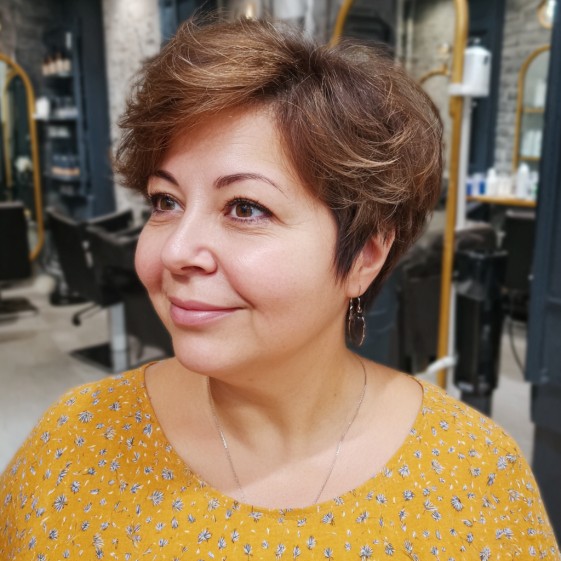 Playful Curly Pixie Cut with Textured Layers