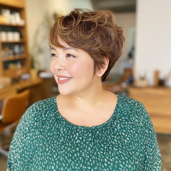 Playful Textured Pixie Cut with Soft Movement