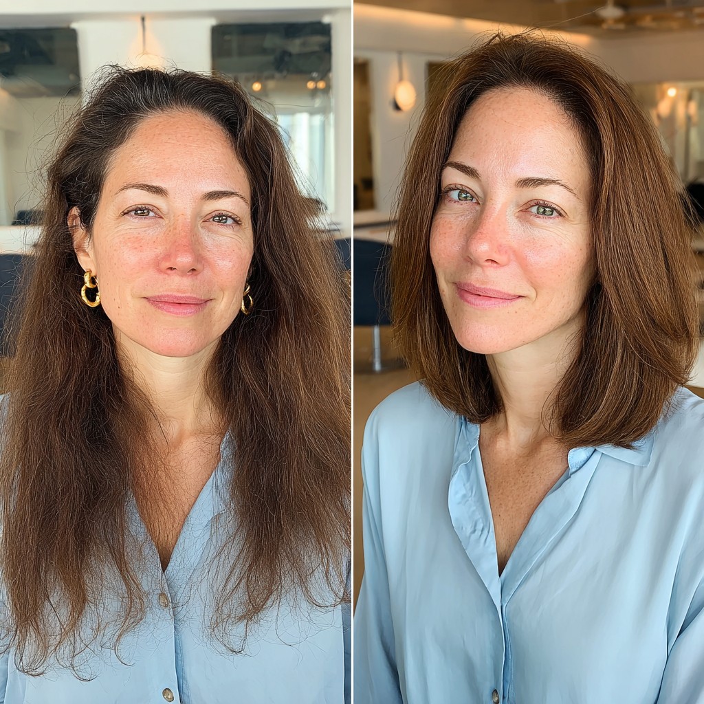 Sleek Shoulder-Length Cut with Subtle Layers