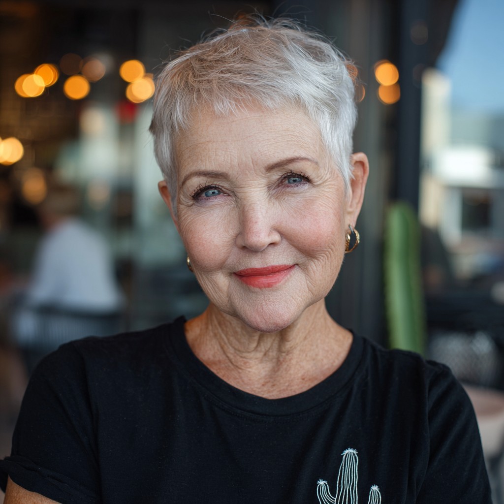 Stylish Textured Pixie with Soft Volume