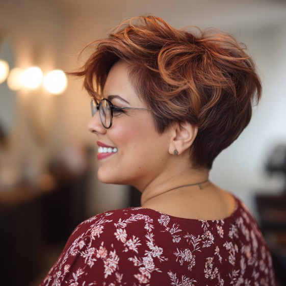 Textured Sassy Pixie Cut with Effortless Volume