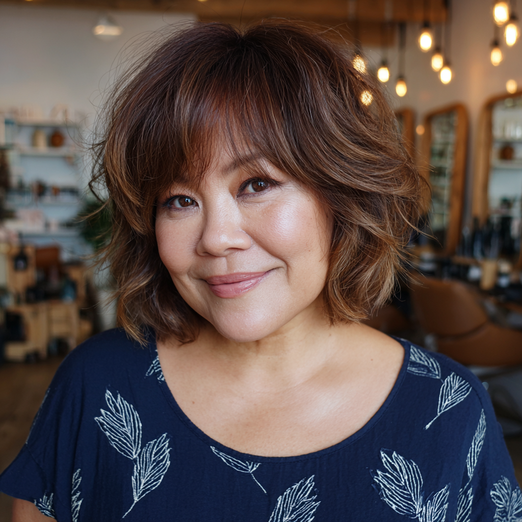 Textured Shoulder-Length Cut with Soft Layers