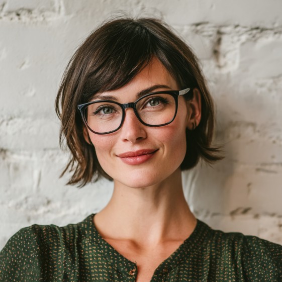 Chic Bottleneck Bangs with Textured Layers