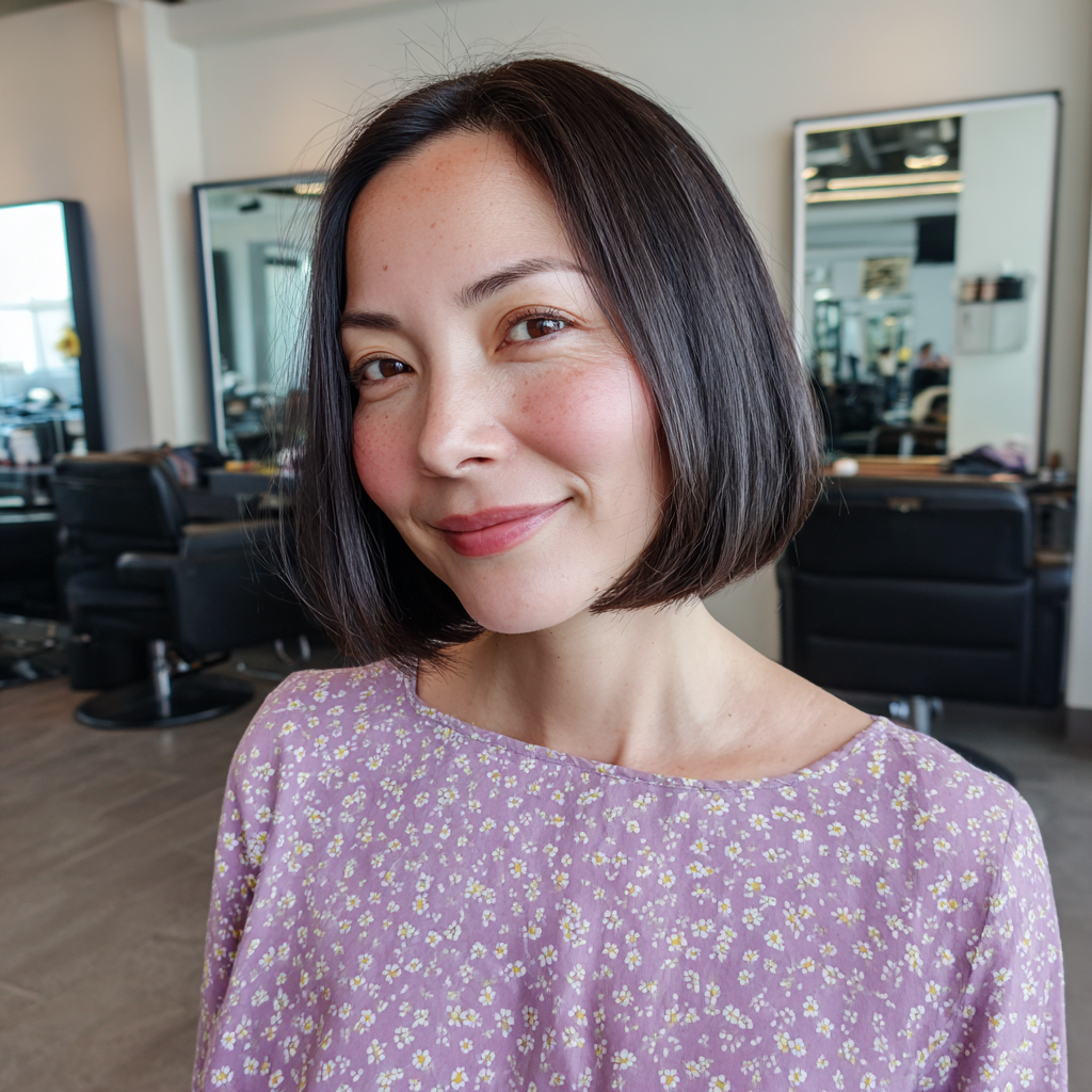Chic Classic Bob with Subtle Textured Ends