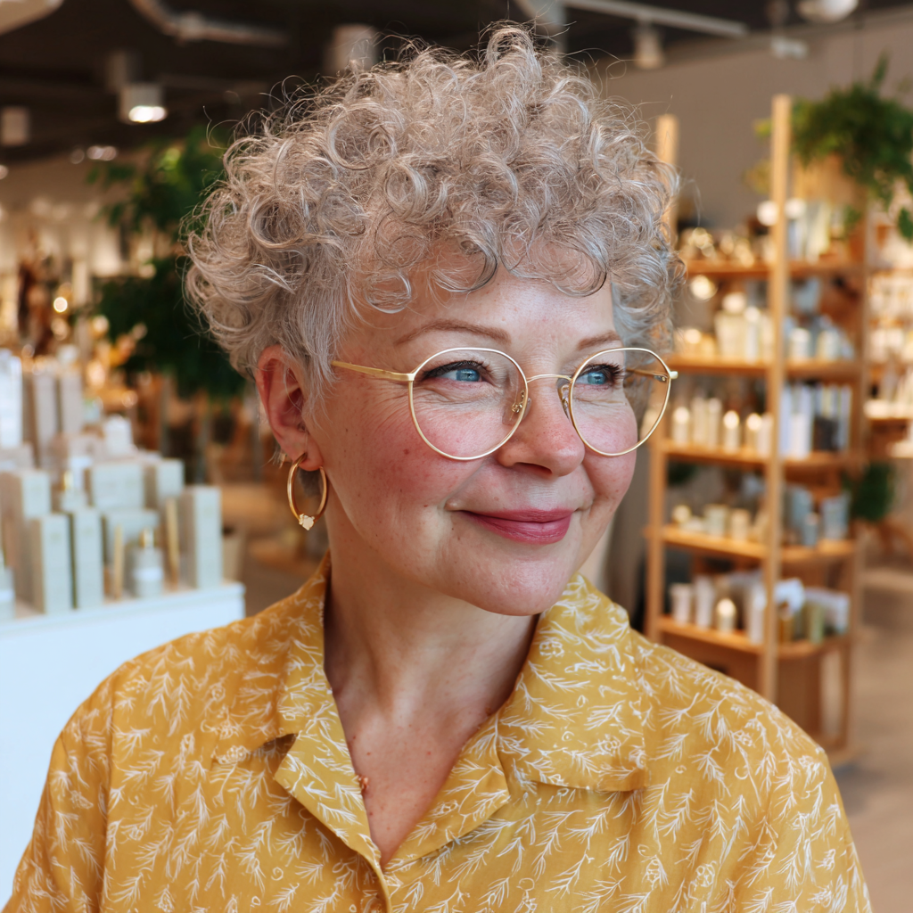 Chic Short Curly Cut with Soft Volume