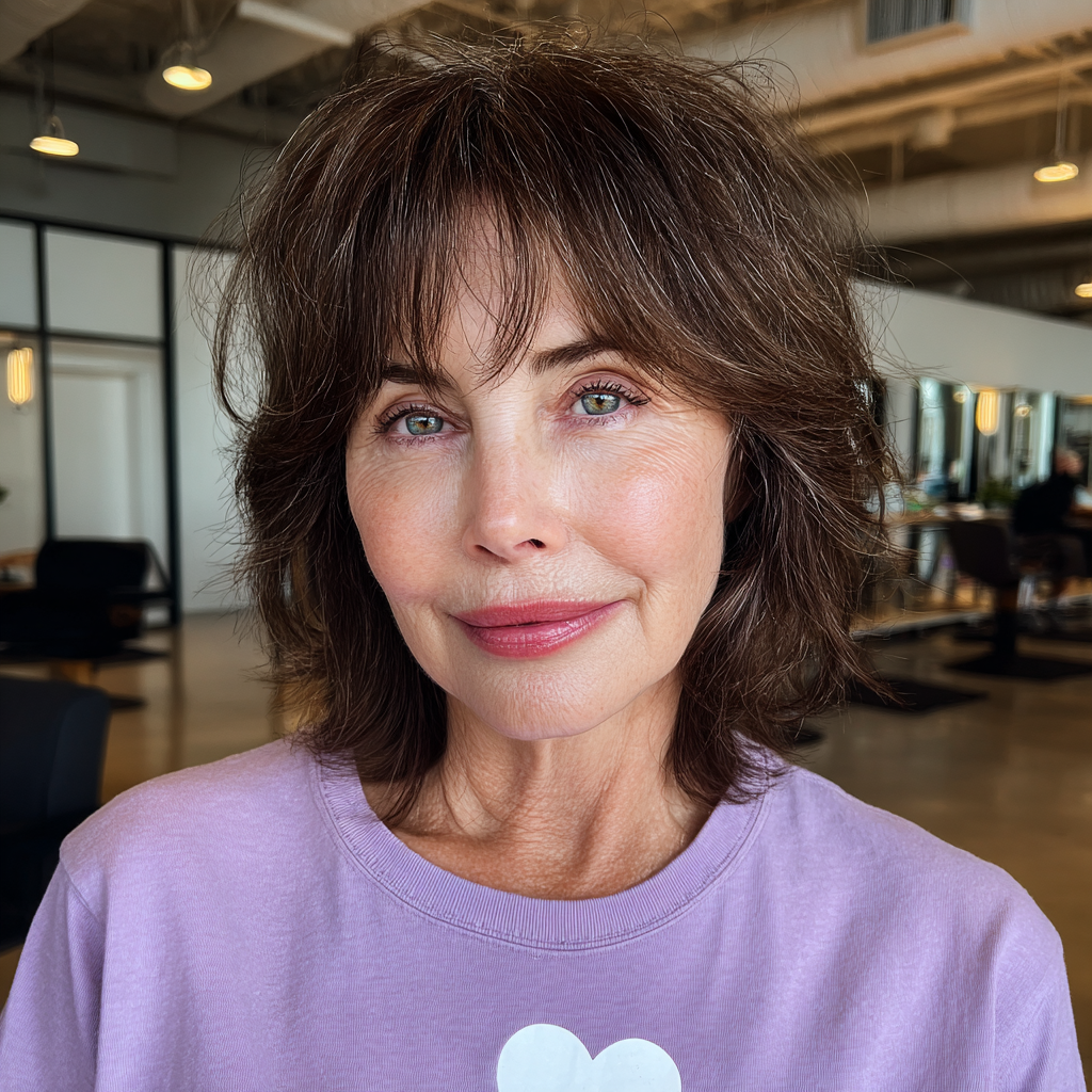 Chic Softly Textured Shoulder-Length Cut with Face-Framing Layers