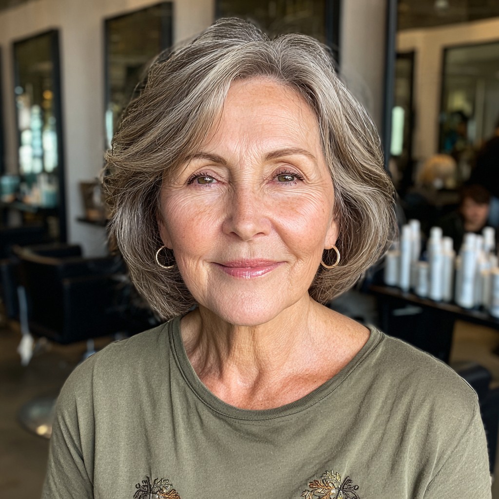 Classic Textured Lob with Gentle Waves