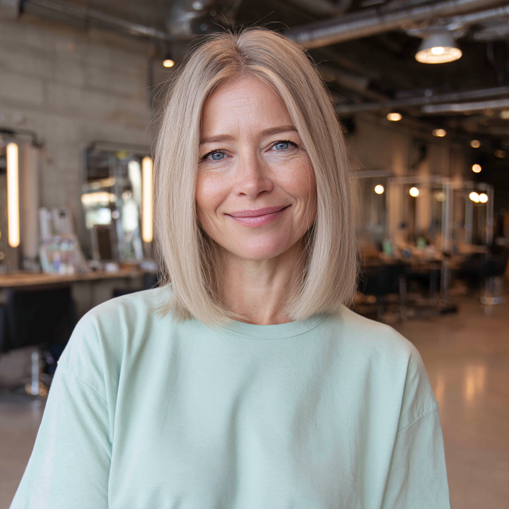 Contemporary Blunt Cut with Soft Face-Framing Layers