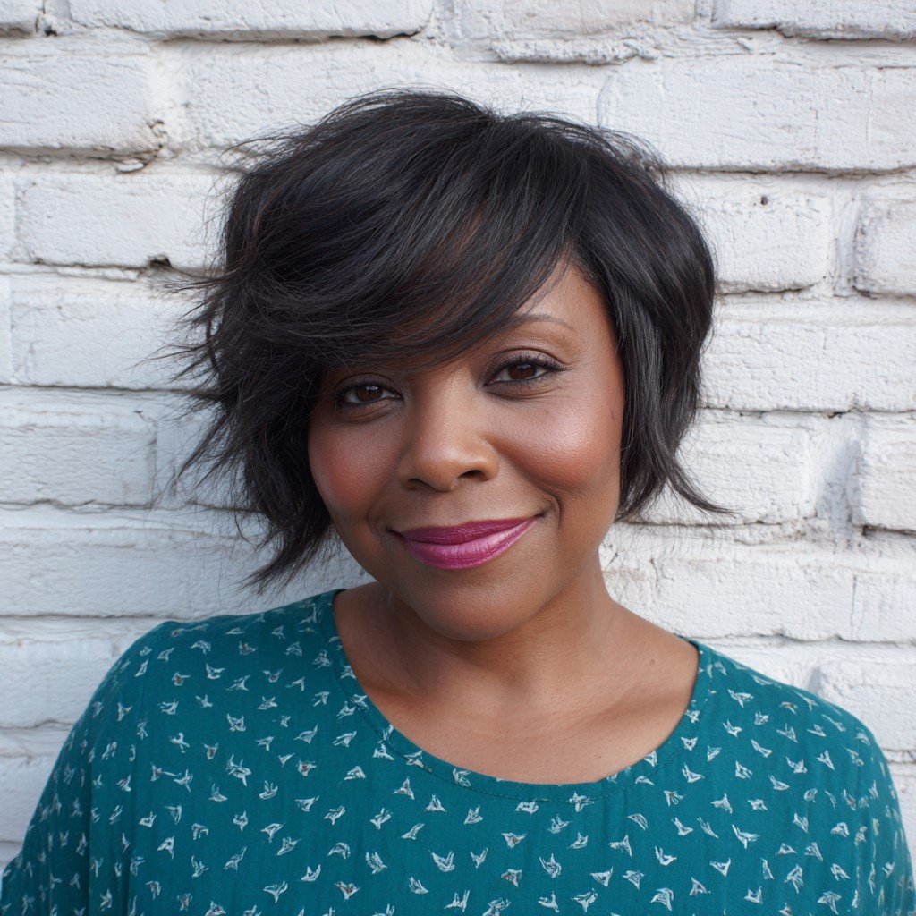 Dynamic Layered Bob with Playful Texture