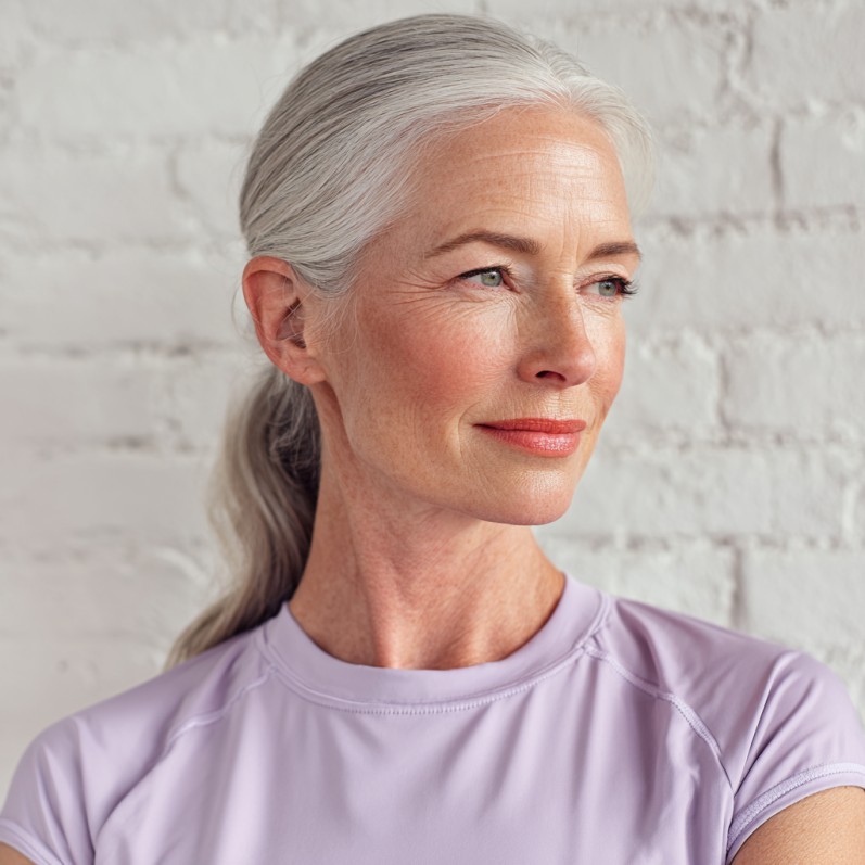 Elegant Sleek Low Ponytail with Subtle Volume