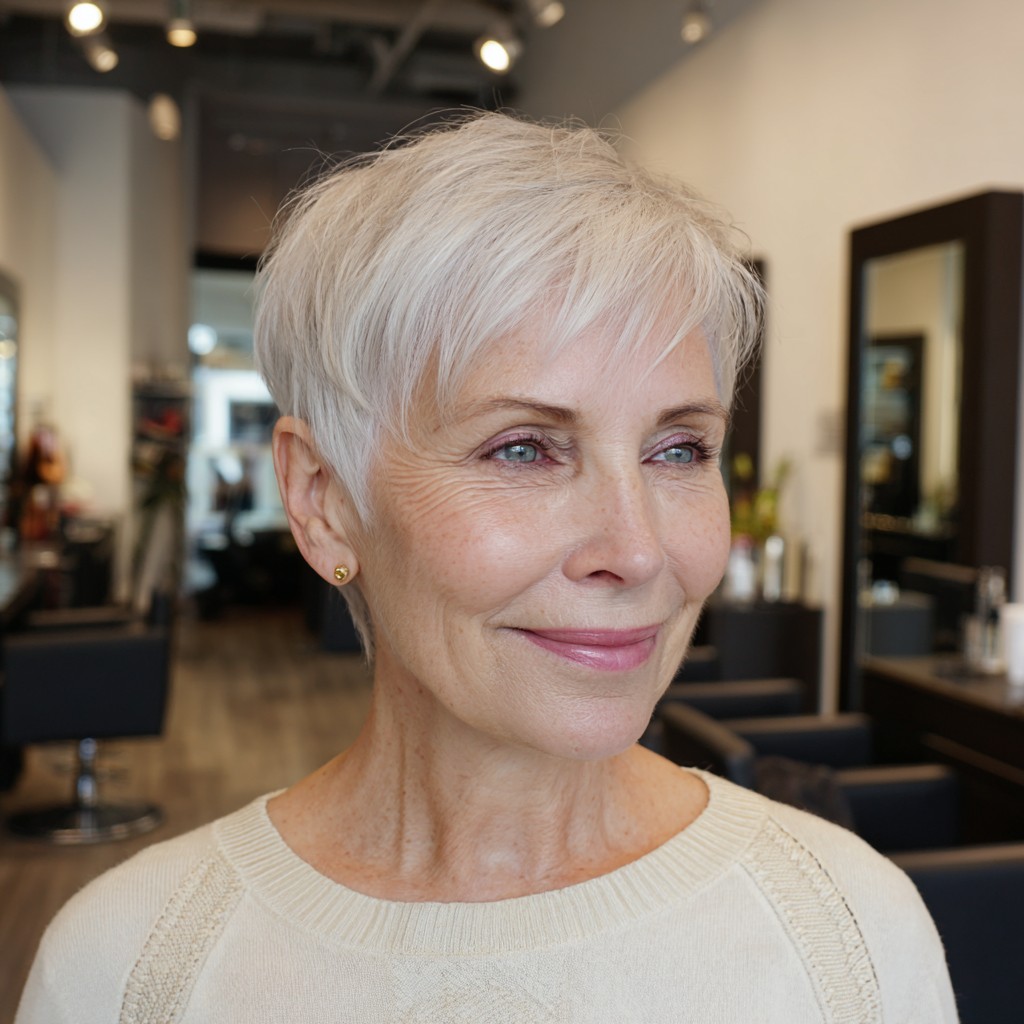Elegant Textured Pixie Cut with Soft Layers