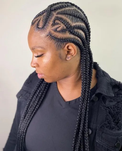 Intricate Feed-in Braids with Bold Patterns