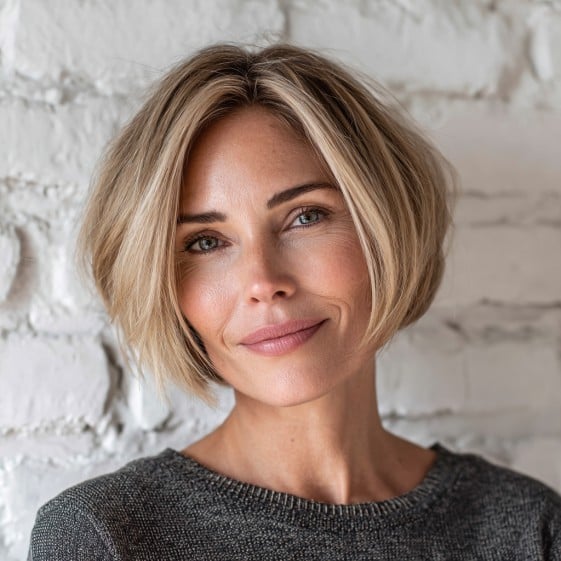 Modern Textured Bob with Soft Layers