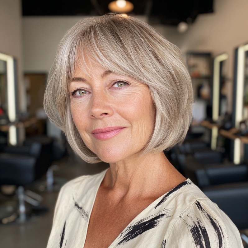 Modern Textured Dark Blonde Bob with Soft Layers