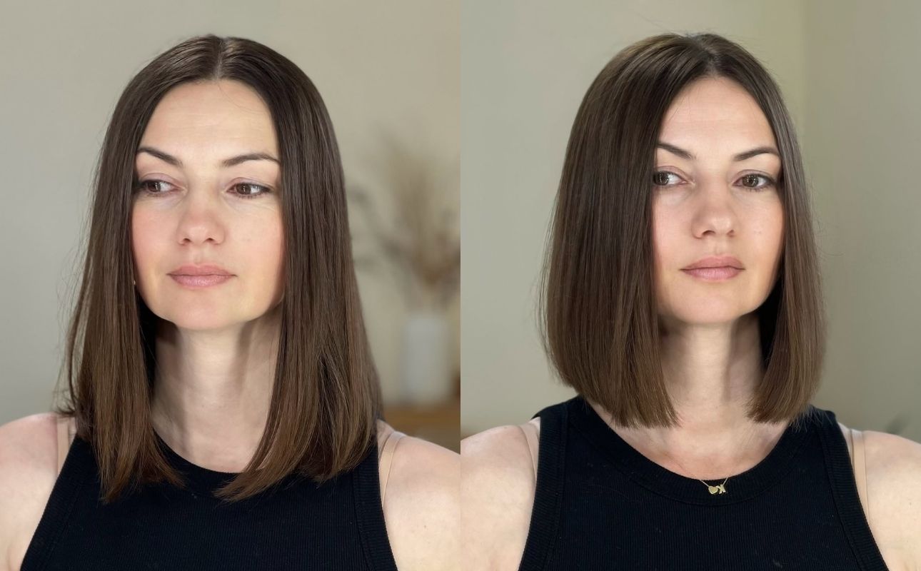 Polished Blunt Bob with Subtle Textured Ends