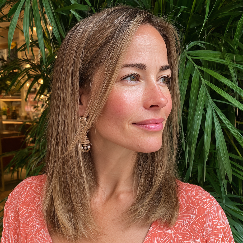 Sleek Straight Cut with Subtle Face-Frame Highlights