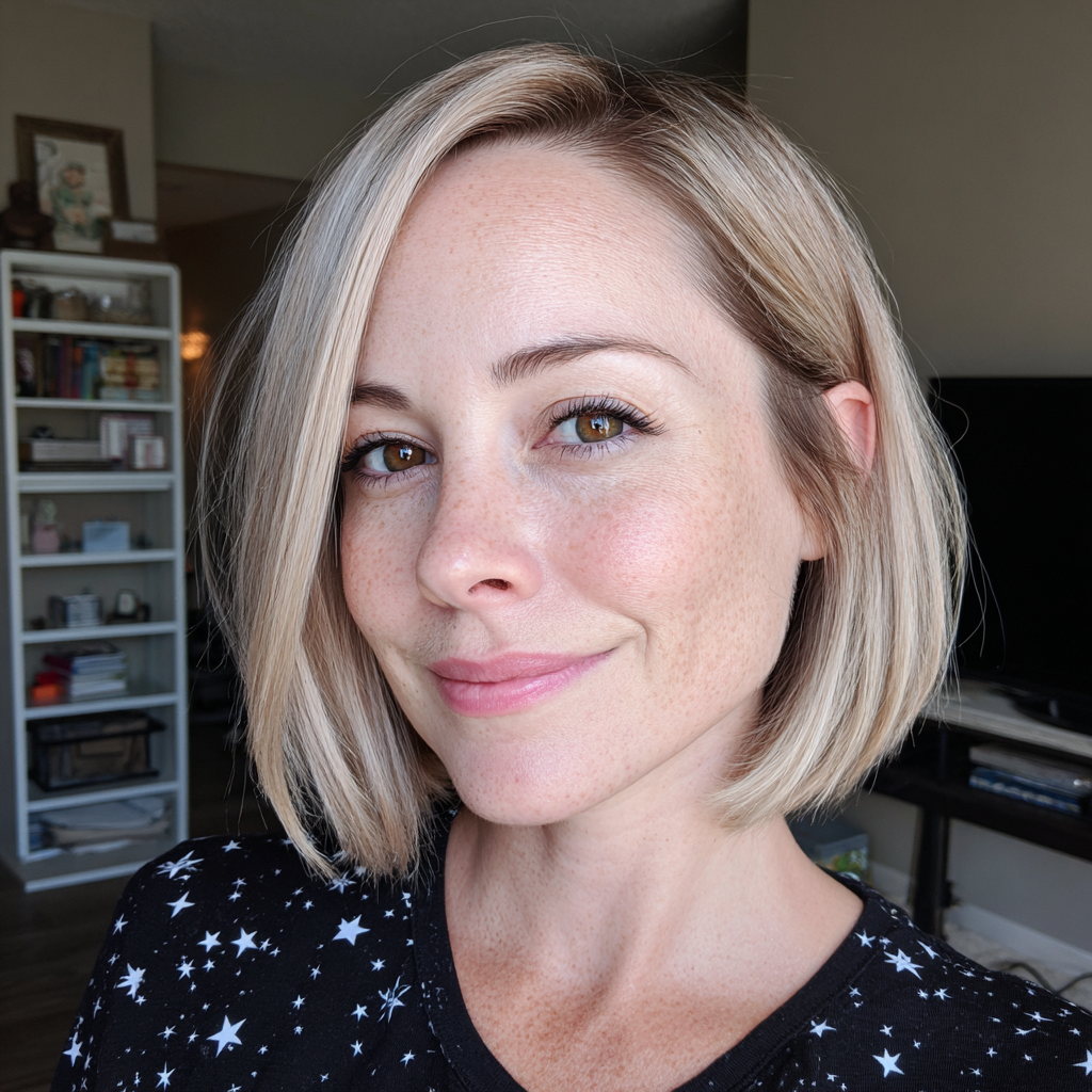 Soft Blunt Bob with Subtle Face-Framing Layers