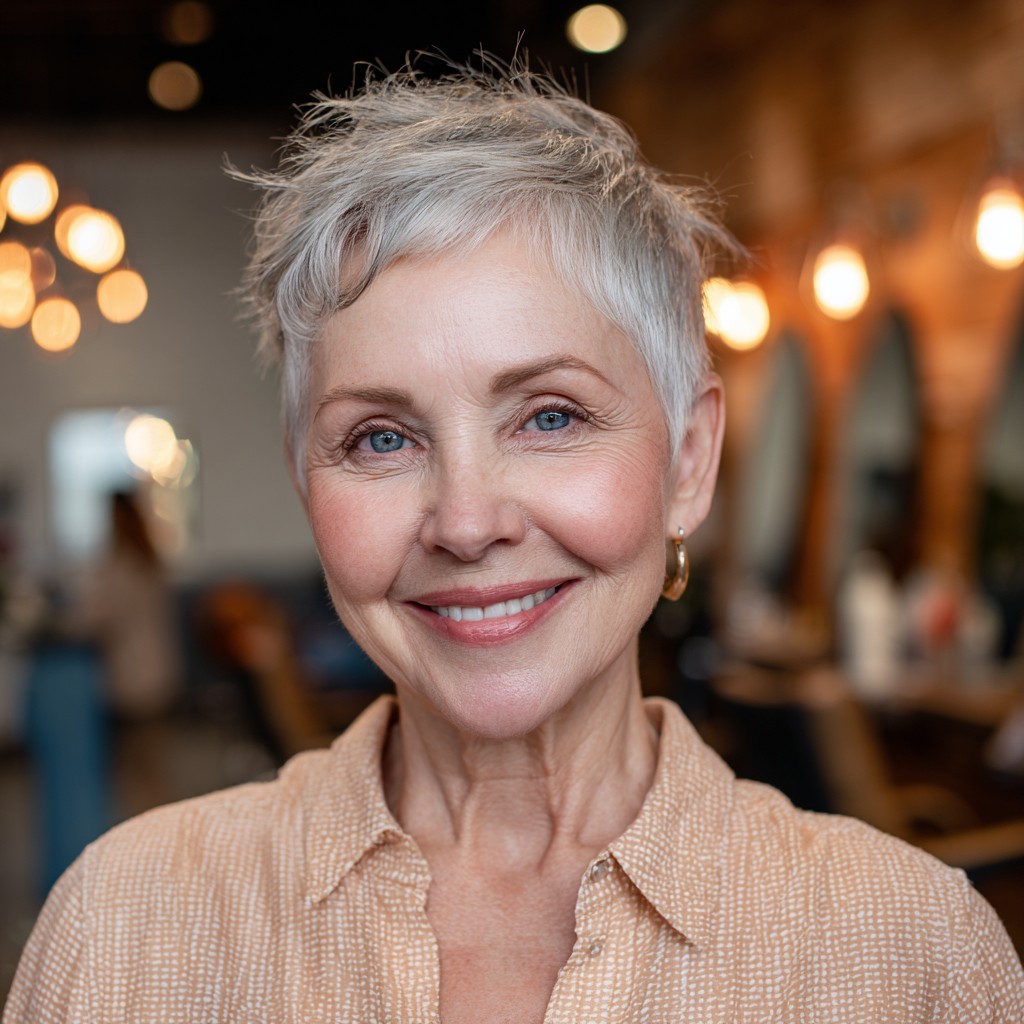 Stylish Textured Pixie Cut with Effortless Movement