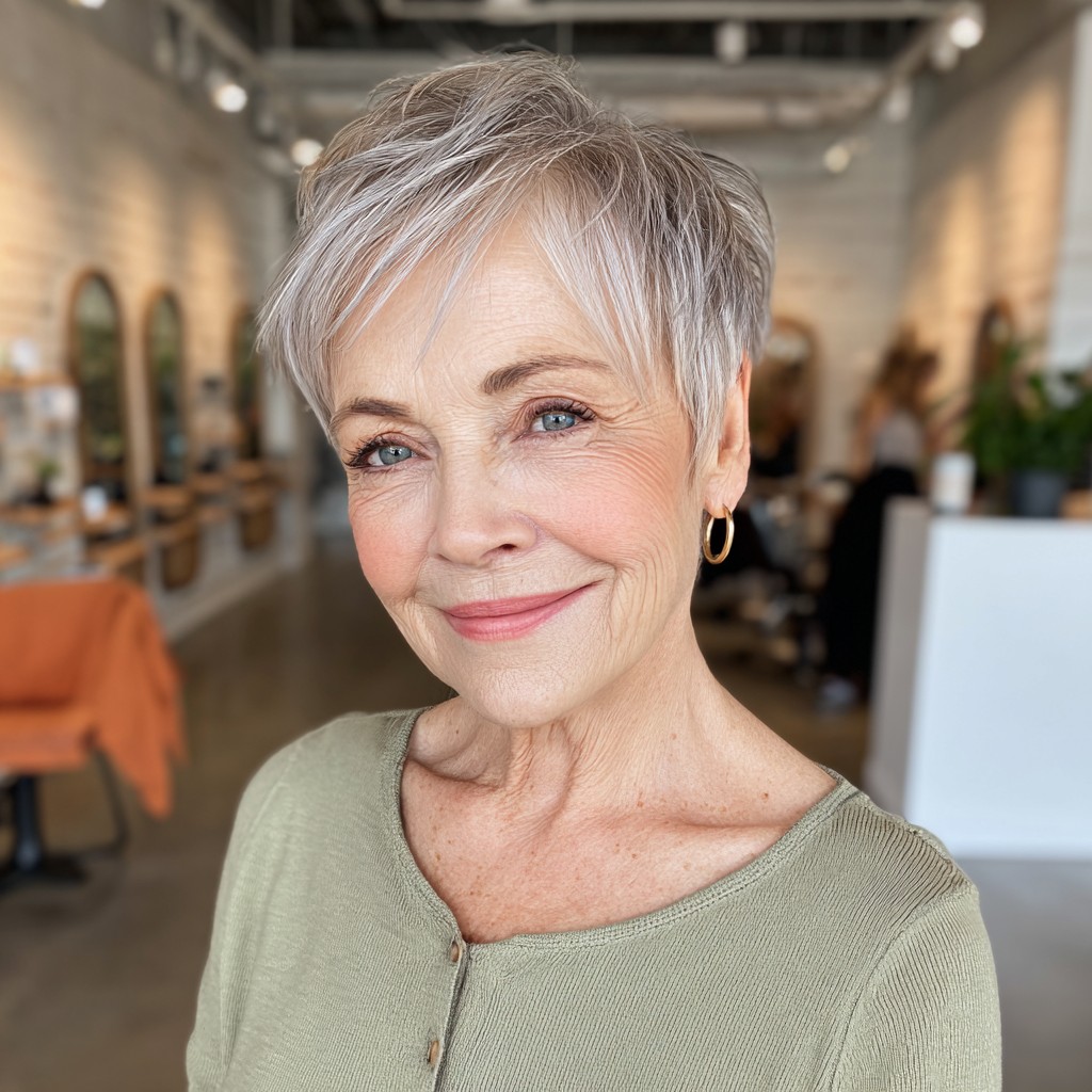 Stylish Textured Pixie Cut with Effortless Volume