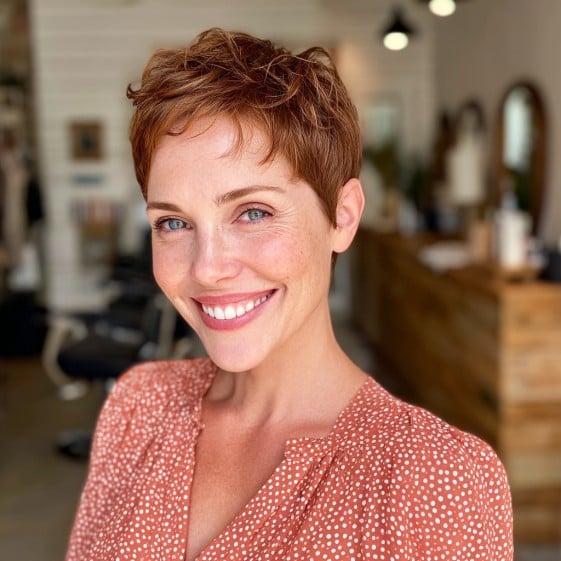 Textured Pixie Cut with Soft Layers