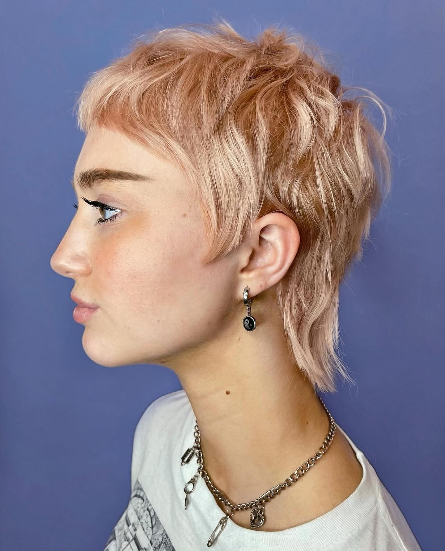 Textured Soft Pink Mixie with Playful Fringe