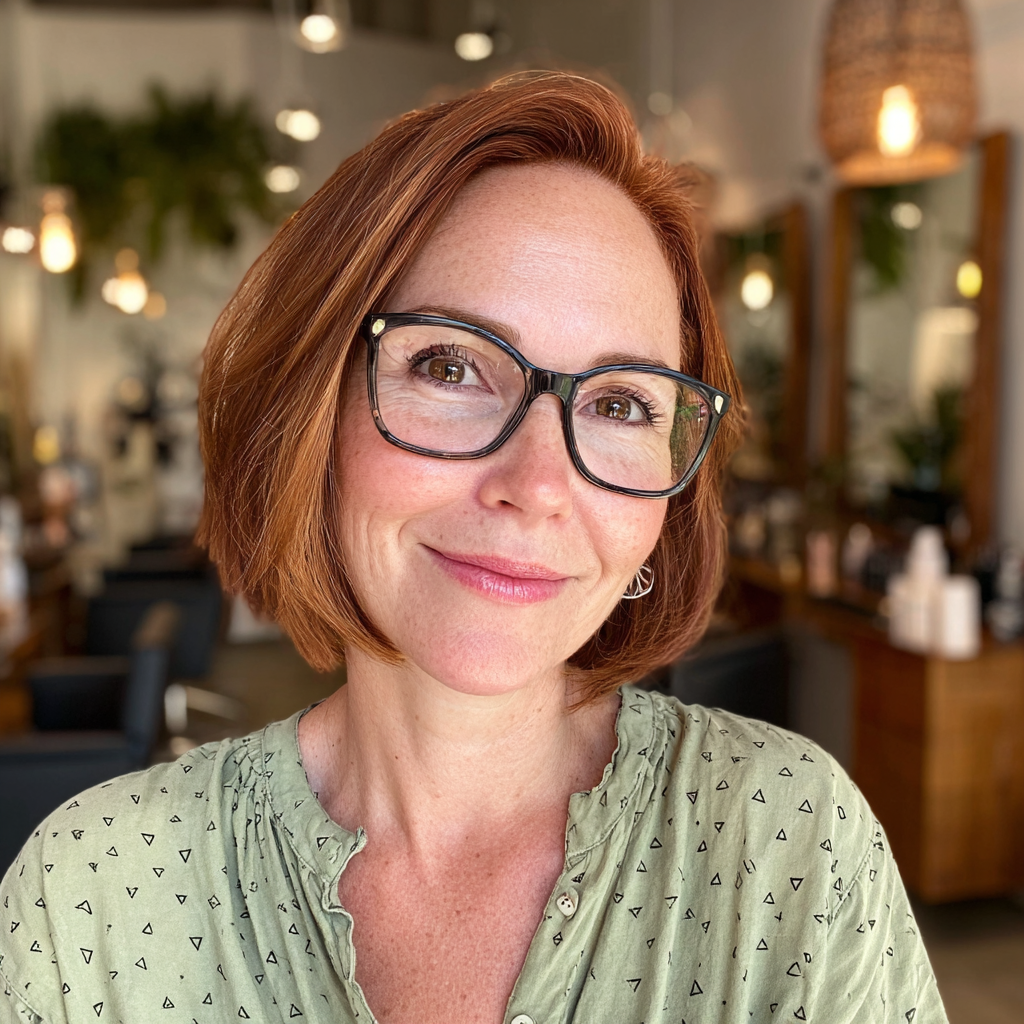 Vibrant Copper A-Line Bob with Soft Movement