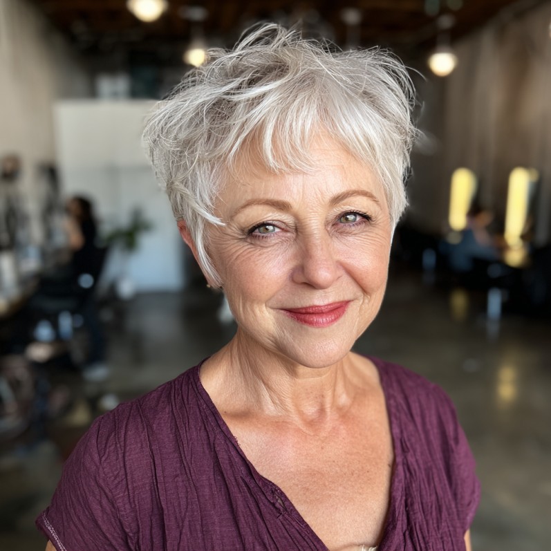Charming Short Textured Pixie with Delicate Layers